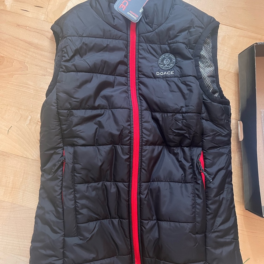 Women's Black Heated Vest